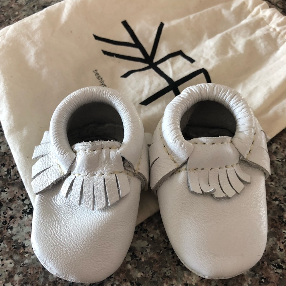 White Freshly Picked Moccasins Size 0